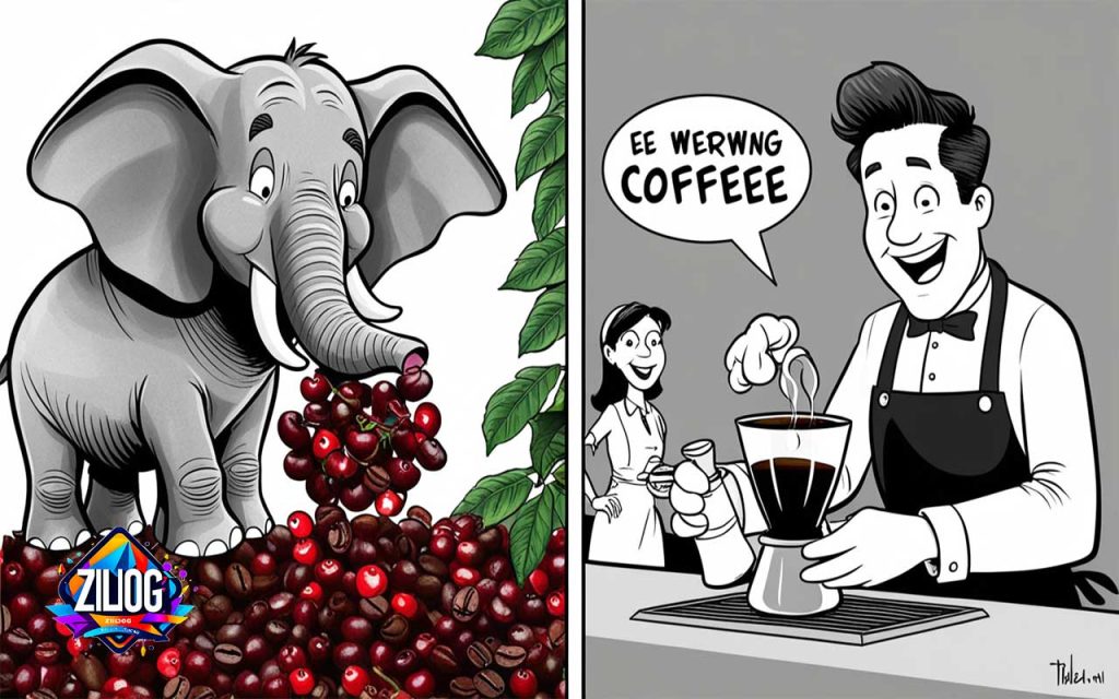 بخش پنجم: عجیبترین قهوه دنیا: قهوه از مدفوع فیل (Black Ivory Coffee)